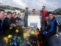Boat dives in Gran Canaria are best undertaken from small mobile craft such as this RIB to get you to the site and back quickly.